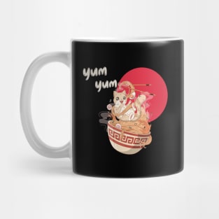 Cute Cat Design Japanese Look Mug